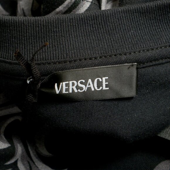 Versace Men's Barocco Print Two Tone Short Sleeve T-Shirt US 3XL IT 58 - Picture 6 of 7